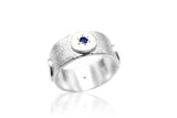 Blue Sapphire Shield Ring - b.Tsaritsa