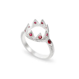 Colored Gemstone Crown Ring - b.Tsaritsa