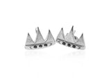 Black Diamond Crown Earrings - b.Tsaritsa