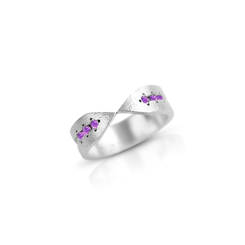 b.Tsaritsa Sterling Silver Double Edged Sword Ring