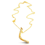 14K gold Rolo chain with lobster clasp detail