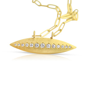 14K Gold Transurfing Board Necklace with diamonds – b.Tsaritsa