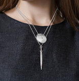 Ruby Sword Necklace - b.Tsaritsa