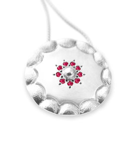 Ruby Shield Necklace - b.Tsaritsa