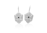 Black Diamond Shield Earrings - b.Tsaritsa