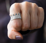 Black Diamond Crown Ring - b.Tsaritsa
