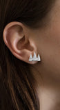 Black Diamond Crown Earrings - b.Tsaritsa